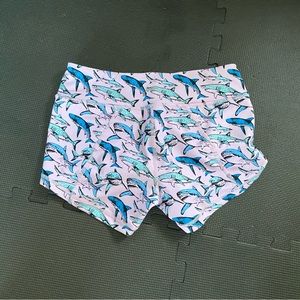 Women's Athletic Shorts with Shark Print